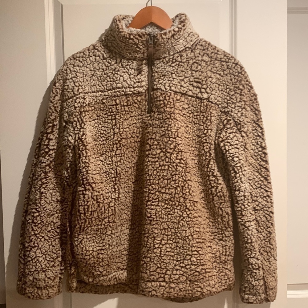 Thread & Supply Quarter Zipper Pull Over Size Medium